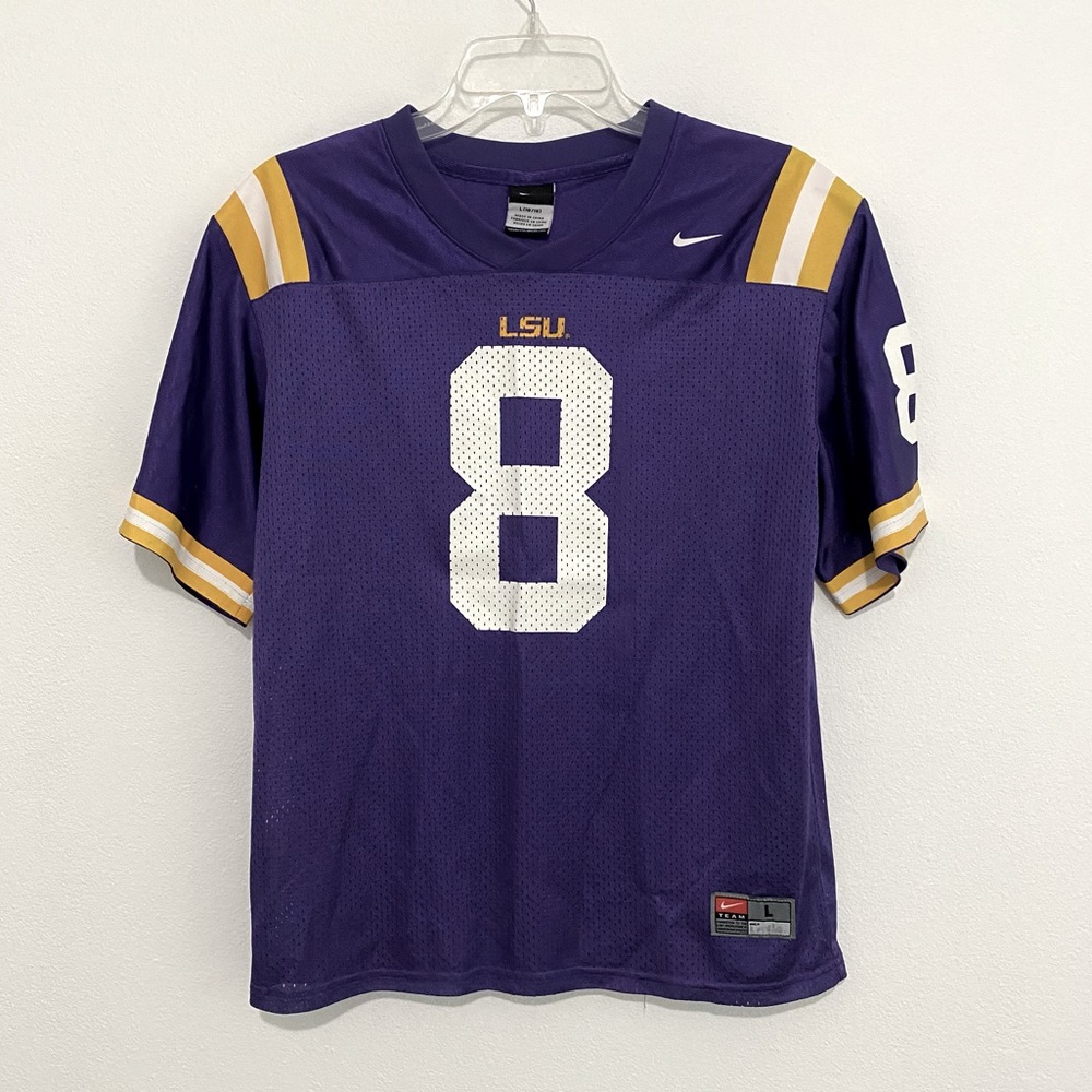 LSU Nike Jersey # 8 sz Large